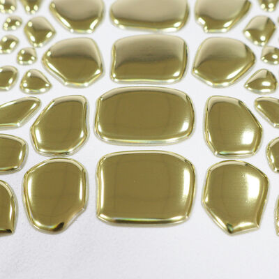 Fabriek Custom Metallic Gold TPU Heat Transfer Label - Onregelmatig gevormde embleem voor luxe kleding & mode kleding