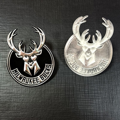 TPU-warmtetransferemblema - 3D-metalen effect Custom logo patch voor kleding