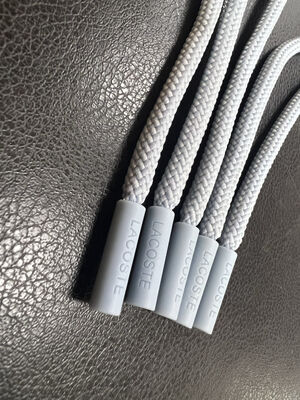 Siliconen ritstrekker - Koordtips voor kleding & accessoires (Grijs, 5 stuks)