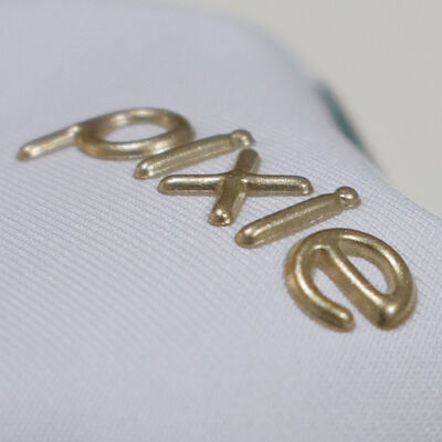 Fabriek Custom Gold TPU Heat Transfer Labels Glanzend effect ijzer op kleding voor kleding