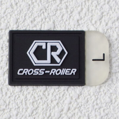 Silicone groottelabel   Custom CR logo rubber patch met linker/rechts marker voor sportkleding en schoeisel