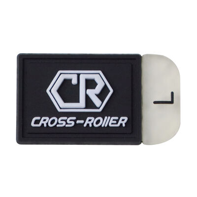 Silicone groottelabel   Custom CR logo rubber patch met linker/rechts marker voor sportkleding en schoeisel