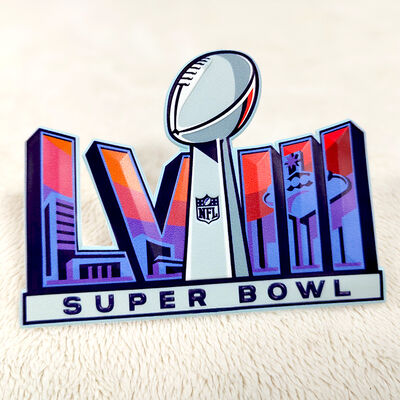 Custom TPU High-Frequency Patch - Super Bowl LVIII Sportembleem voor Kleding