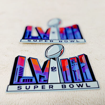 Custom TPU High-Frequency Patch - Super Bowl LVIII Sportembleem voor Kleding