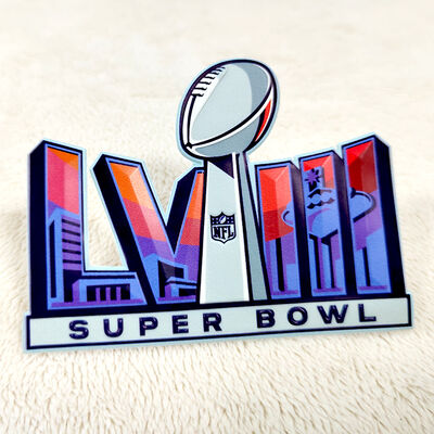 Custom TPU High-Frequency Patch - Super Bowl LVIII Sportembleem voor Kleding