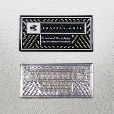 Custom TPU High-Frequency Patch - Metallic Gold & Black Professional Player Series Badge for Sportswear