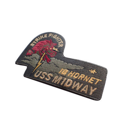 Aangepast ontwerp logo voor kleding geborduurd patch badge custom borduurpatch