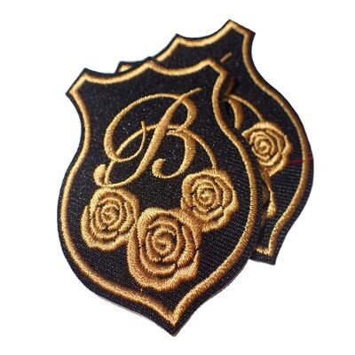 Gepersonaliseerde milieuvriendelijke borduurplaten met verschillende kleuren en effecten Warm smelt kleefmiddel op de rug