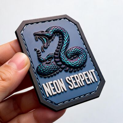 Op maat gemaakte hoge dichtheid 3D opgeheven zachte PVC-patches Groothandel Meerkleurig Gepersonaliseerd scherp detail Gedrukt rubberlabel