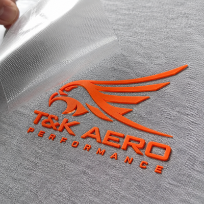 Warmteoverdracht Silicone etiket Custom voor mode kleding Sportkleding en hoeden decoratie