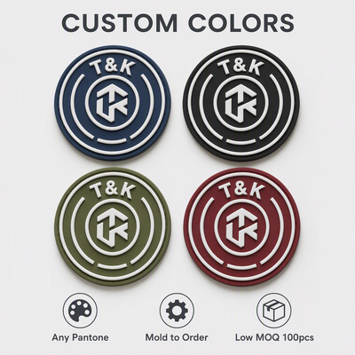 Custom Logo PVC-warmteoverdrachtetiket met 3D-geprent effect - milieuvriendelijk en wasbaar voor kledingbranding