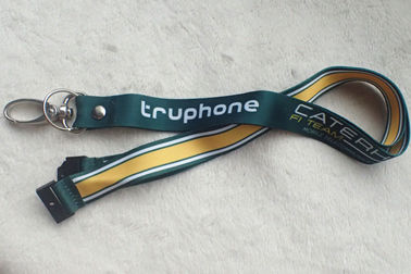 Het zachte Satijn Lanyard With Custom Logo van de Lint Materiële Promotiedruk