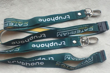 Het zachte Satijn Lanyard With Custom Logo van de Lint Materiële Promotiedruk