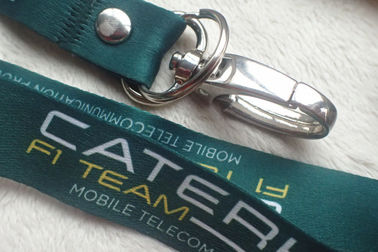 Het zachte Satijn Lanyard With Custom Logo van de Lint Materiële Promotiedruk