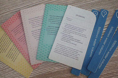 Het gepersonaliseerde Recyled Gedrukte Document hangt Markering/Kledingstoebehoren