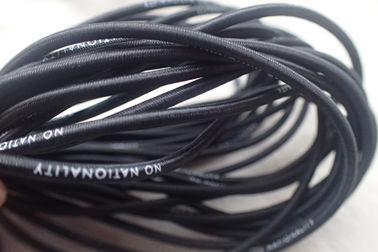 Kleurrijk 2.5MM Rond Elastisch Koord, het Embleem van de het Schermdruk op Elastische Kabel