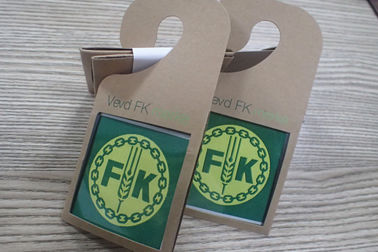 Het gepersonaliseerde Recyled Gedrukte Document hangt Markering/Kledingstoebehoren