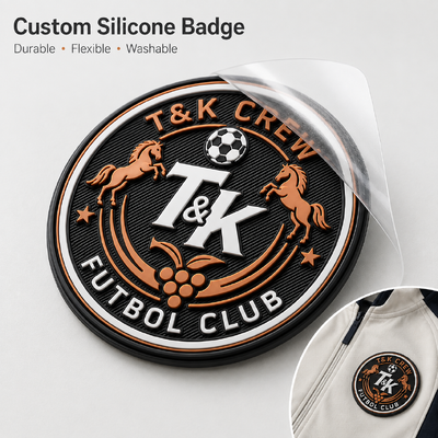 Aangepaste 3D siliconen warmteoverdracht labels & badges met verhoogd reliëf logo voor sportkleding, streetwear, jassen, hoeden, tassen OEM ODM