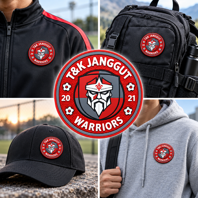 Custom 3D TPU Raised Logo Badges - Washable & Eco-Friendly Silicone Rubber Labels for Gaming Teams