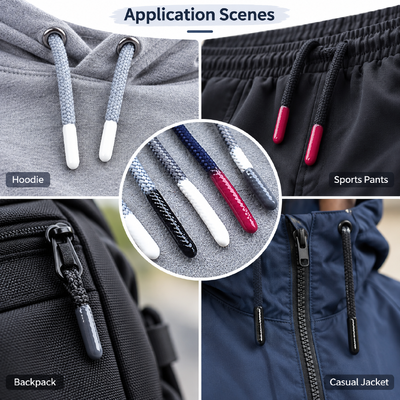 Aanpassing van zachte silikoon aglets voor trekstrengen hoodie touwen en kleding accessoires