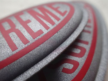 Ketting van de douane de Zilveren Weerspiegelende het Scherm Gedrukte Sleutelring voor Bevorderingsgift