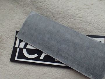 Dubbel - 3D Rubber het Embleemflarden Zachte Zwarte Geplante Microfiber van het Kleurensilicone