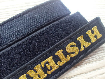 Aangepaste de Klitbandsingelband Geweven Band van de Manierpolyester voor Kledingstuk of Zaketiket
