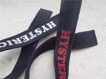 Aangepaste de Klitbandsingelband Geweven Band van de Manierpolyester voor Kledingstuk of Zaketiket
