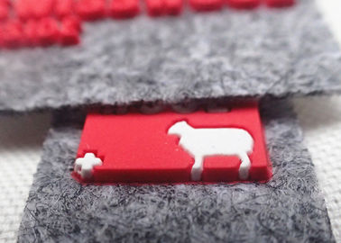 Douane Gevoeld het Siliconeembleem van Stoffenflarden voor Hoeden/Zakken/Klerenoeko SGS BV