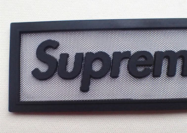Manier Decoratief Metaal Netto met de Rubberflarden van het Siliconeetiket voor Kledingstukken