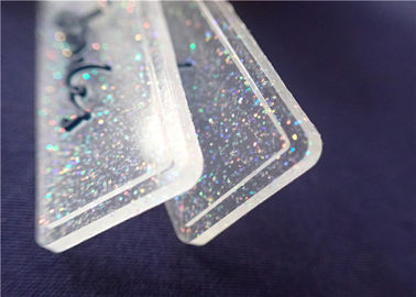 Gepersonaliseerd volledig Transparant pvc-Kenteken met Kleurrijk Poeder voor Kledingstuk