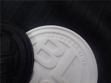 Flarden van het douane de Rubberembleem/Rond Siliconekenteken voor Kledingstuk of Zakken