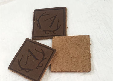 De douane personaliseerde het in reliëf gemaakte Etiket van Logo Jeans Genuine Leather Patch /Leather voor Kledingstuk