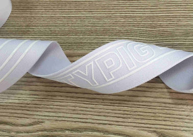 Brede Silicone van de Eco drukte het Vriendschappelijke Smalle Geweven Band Elastische Broeksband
