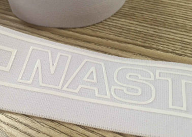 Brede Silicone van de Eco drukte het Vriendschappelijke Smalle Geweven Band Elastische Broeksband
