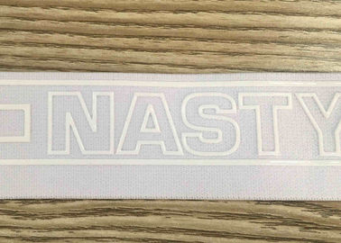 Brede Silicone van de Eco drukte het Vriendschappelijke Smalle Geweven Band Elastische Broeksband