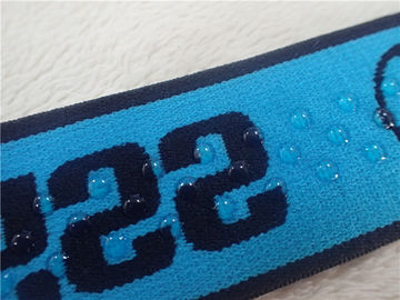 Verdraaid 4CM Jacquardelastiekje/de Elastische Band van het Deklaagsilicone