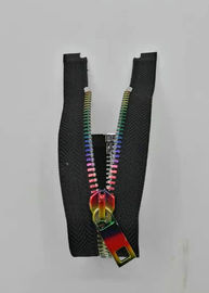 Open Beëindigen 5# die Kleurrijke de Tandenritssluiting van het Messingsmetaal voor Schoenen/Jasje/Jeans plateren