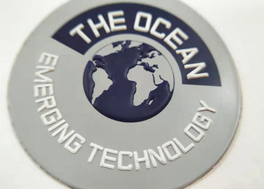 Het ronde Douane Rubberflard TPU maakte 3D Ijzer op Hete de Overdrachtsticker van de Smeltingshitte in reliëf