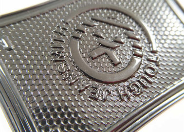 De douane personaliseerde het in reliëf gemaakte Etiket van Logo Jeans Genuine Leather Patch /Leather voor Kledingstuk