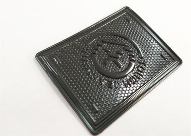 De douane personaliseerde het in reliëf gemaakte Etiket van Logo Jeans Genuine Leather Patch /Leather voor Kledingstuk