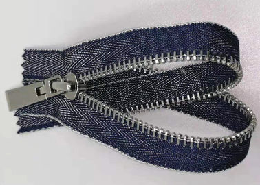 Duurzame y-de Tandenritssluiting van het Stijlmetaal met Zuivere Katoenen Doek/Metaalritssluitingen voor Jeans