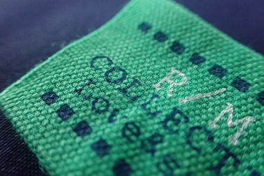 De Drukdouane Geweven Etiketten van het rechthoekscherm voor Kleren, Hoeden
