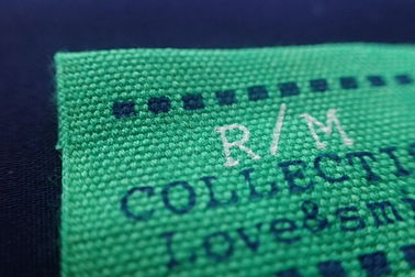De Drukdouane Geweven Etiketten van het rechthoekscherm voor Kleren, Hoeden
