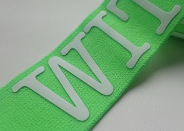 Het aangepaste Gekleurde Logo Printing Manufacturers Elastic Book-Elastiek van de Bandjacquard