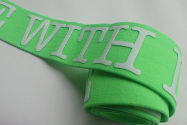 Het aangepaste Gekleurde Logo Printing Manufacturers Elastic Book-Elastiek van de Bandjacquard