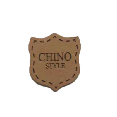 Echte het Leerflarden van cowboyClothing Logo Badges Heat Press Emboss voor Jeans