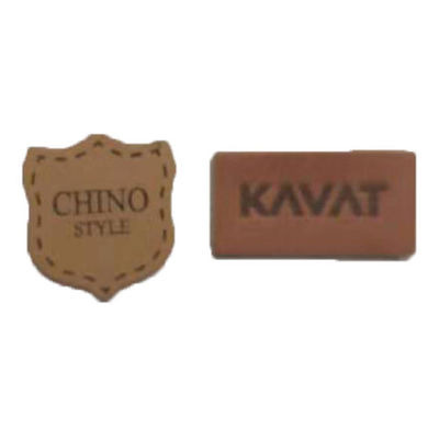 Echte het Leerflarden van cowboyClothing Logo Badges Heat Press Emboss voor Jeans