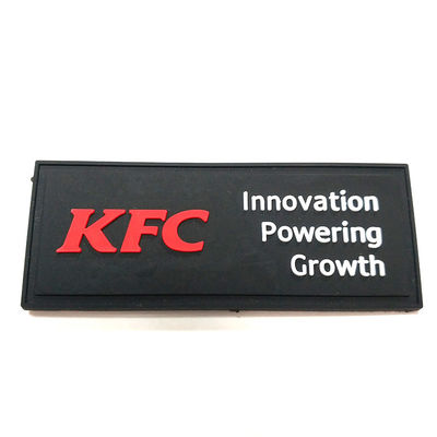 3D van de Kentekensetiketten van Drukapplique Geweven Flarden van pvc naaien Kledingstuk