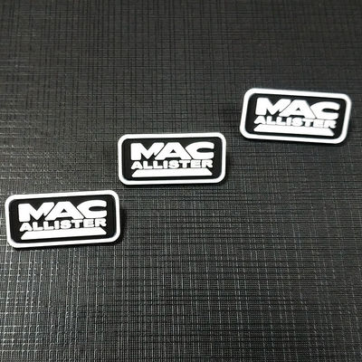 De maatkleding Geweven Kentekens van Pvc van Flardenlogo textured label 3D